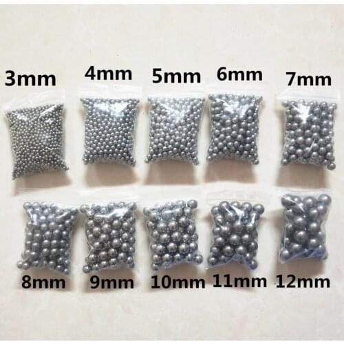 Steel Balls 6mm 7mm 8mm 9mm 10mm Diamter Hunting Slingshot Stainless AMMO outdoor Professional Catapult Slingshot Hitting Ammo