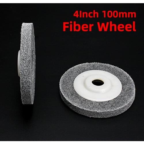 100*16MM 7P 9P Fiber Polishing Wheel Non Woven Nylon Buffing Pad Grinding Abrasive Disc For Metal Wood On Angle Grinder Tool