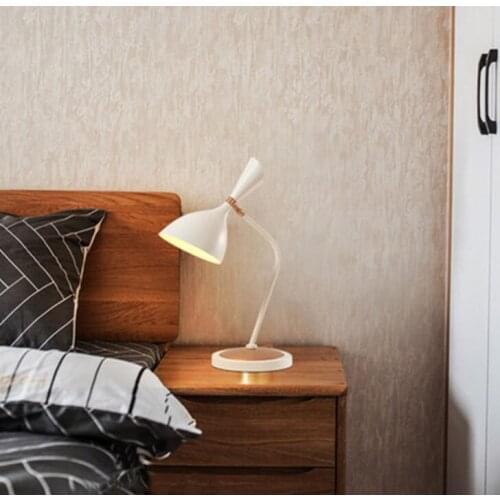 Postmodern Nordic Table lamp Office Deck Lamp Nordic Modern Minimalist Eye care warm study table lamp Home Bedroom Study Room