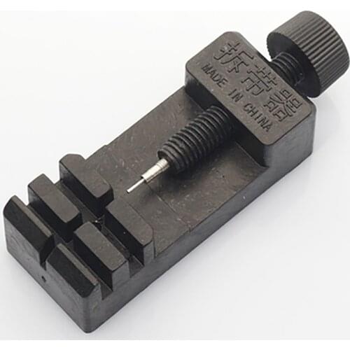 Watch Wrist Chain Strap Removal Tool Regulator Watches Makers ABS Black Adjustable Repair Watch Detacher With 4 Spare Needles