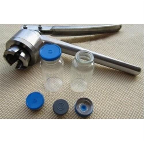 Manual 20mm Stainless Steel Aluminum-Plastic Lid Crimper Flip Off Caps Hand Sealing Machine Tool Pliers