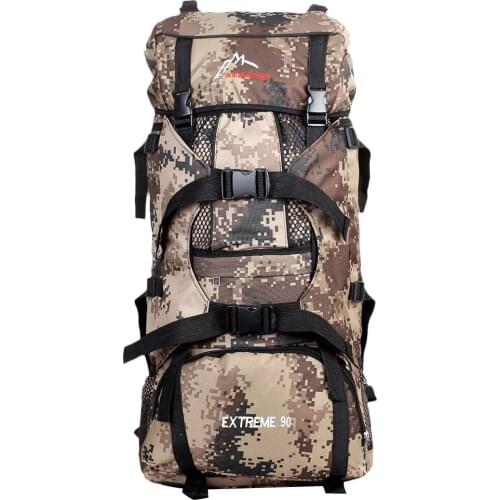 90L Large Hiking Camping Hunting Camouflage Backpack Outdoor Bag Mountaineering Backpack for Outdoor Sports