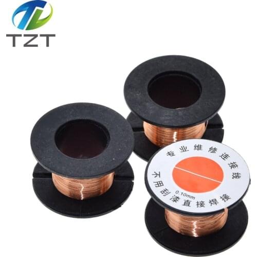 TZT 1PCS 0.1mm PCB Link Wire Copper Soldering Wire Maintenance Jump Line PCB Welding Mobile Phone Computer Repair Tools