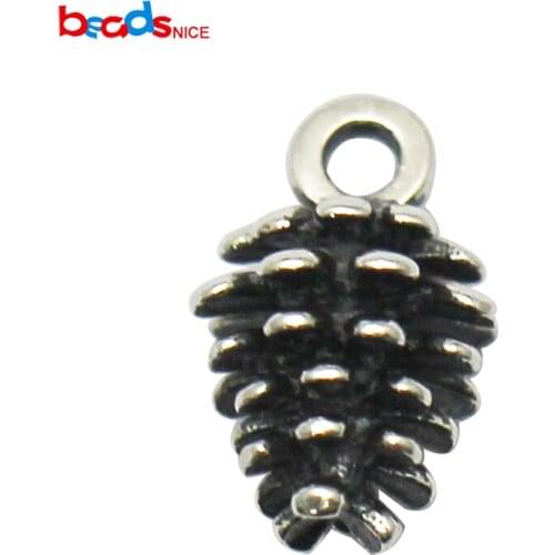 Beadsnice 925 sterling silver pine cone pendant charm jewelry wedding necklace for her ID36580