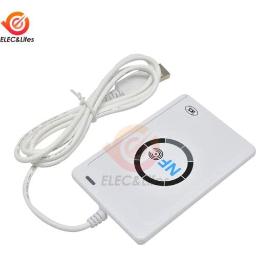 USB Full Speed ACR122U NFC RFID Smart IC Card Reader Writer Copier Duplicator Writable Clone Software S50 DC 5V ISO/IEC18092