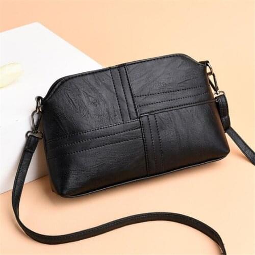 Vintage High Quality Crossbody Bag Female PU Leather Shoulder Messenger Bag Brands Cellphone Purse Shopping Tote Mom Handbag sac