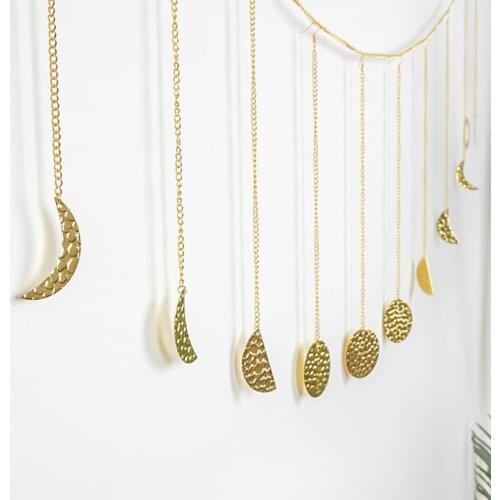 W3JE Stars Garland with Chains Wall Hanging Art Decoration Home Office Nursery Room Dorm