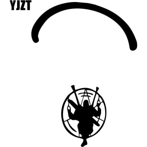 YJZT 12.7CM*17.4CM Paramotor Flyer Paramotorist Motoparaplane High-quality Decorative Stickers Creative Car Sticker C31-0328