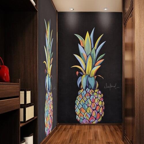 Custom Made Door Curtain Cloakroom Wine Cabinet Wardrobe Shielding Curtain With Self Adhesive Velcro 14 Patterns