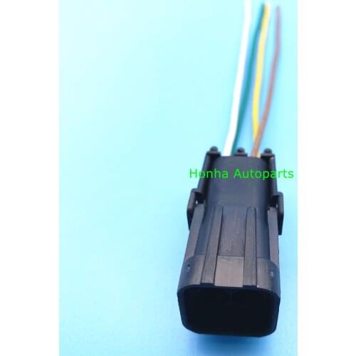 4 pin 2.5mm male waterproof auto electric wire connector car cable plug housing 12015024 with 15cm 18AWG wire