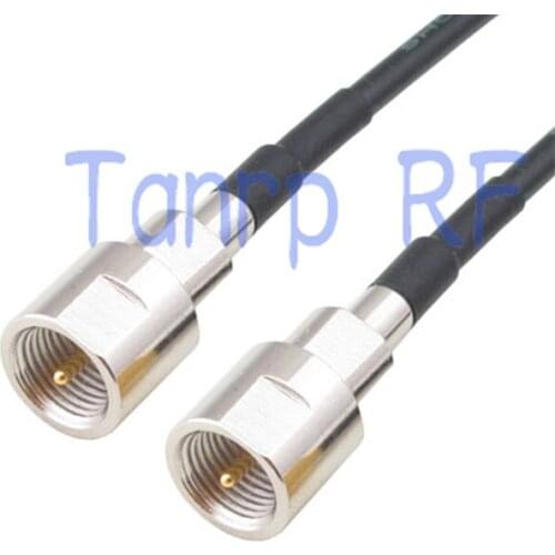 6in FME male plug to FME male plug RF connector adapter 15CM Pigtail coaxial jumper cable RG174 extension cord