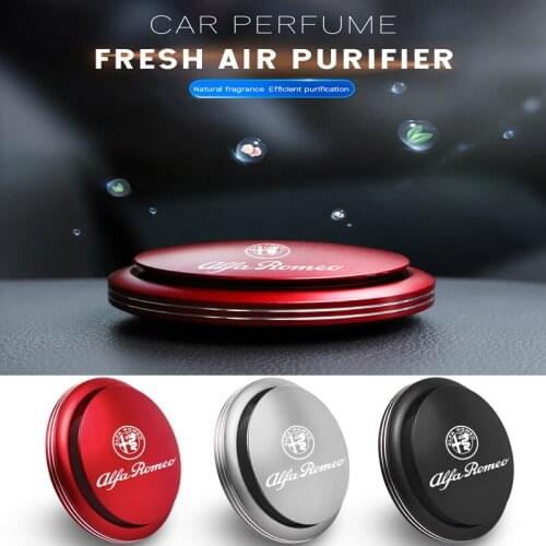 Auto Logo Rotating Car Air Freshener Perfume Interior Parts Decor Aromatherapy For Alfa Romeo 159 Giulietta 147 Mito Giulia 156