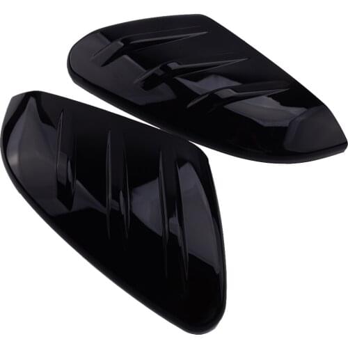 DWCX 1 Pair Gloss Black Side Door Rearview Mirror Cover Trim Cap Fit for Honda Civic 2016 2017 2018 2019 2020