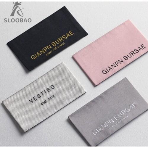 EuropeanAndAmericanHigh-endJacketSuitClothingTagTrademarkWovenLabelCustomizedSizeStandardpersonalizedNameClothesTagsForDress
