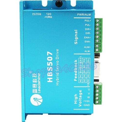 HBS507 Hybrid servo drive NEMA 23 3 phase closed loop motor 50VDC input step driver