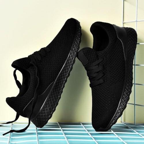 Large Size Summer Breathable Running Man Sport Shoes Men Brands Black Man Sneakers Children Sports Shoes Deporte Temis GMB-1394