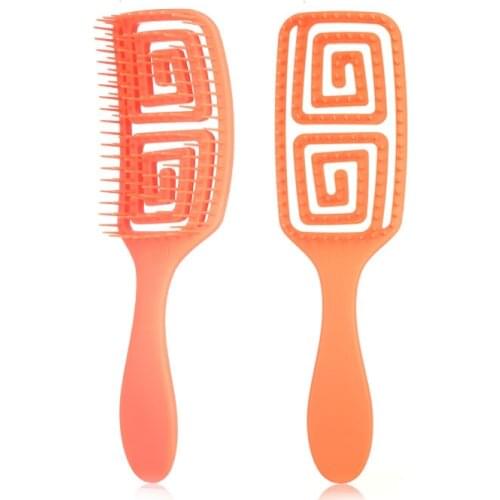 Salon Women Rubber Anti-skid Handle Dry Wet Hairdressing Style Tool Hairbrush Health Care Hair Brush Scalp Massage Comb
