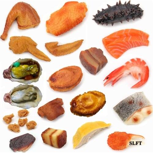 Fake food props store shop decoration squid abalone pork chops Chicken Drumsticks Wings crab shrimp fish slices model