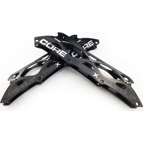 PowerSlide Core2 Triple X Speed Inline Skate Frames for 4*110mm Skating Wheels 13.3'' 165-195mm Distance Aluminum Alloy Base