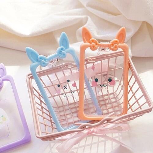 Transparent Silicone Card Holder Retractable Women Card Case Students Campus Pass Cover Kid Cute Badge Card Holder ID Card Shell