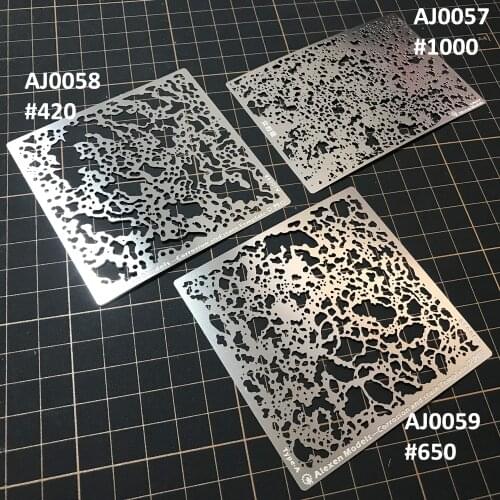 Alexen Model Corrosion and Stain Template Leakage Spray Plate for Military Model