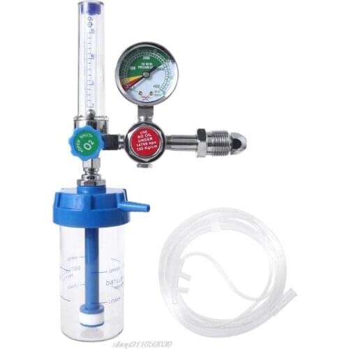 G5/8 CGA540 Oxygen Pressure Regulator O2 Pressure Reducing Valve Flow Meter for Oxygen Inhaler Gas Regulator Jy21 21 Dropship