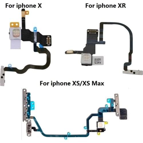 Brand New Power Button Flashlight Flex Cable Ribbon For Apple iPhone X/XR/XS/XS Max