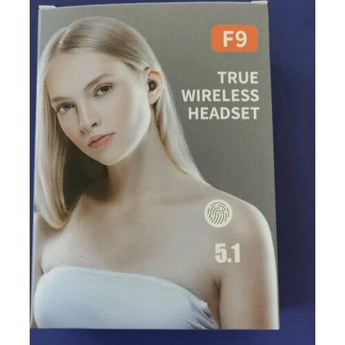 Only Box TWS F9 Earphone Box Sport Bluetooth Touch Mini Stereo Earphones Case Box Does Not Include Headphones NO F9 Earphone