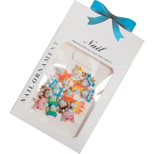 1 Box Nail Art Decorations Creative Charms Nailart Supplies Metal Ornaments