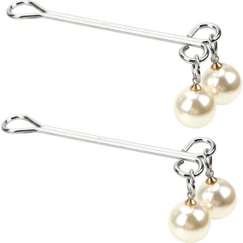 VATINE Nipple Clamps Pearl Shape 1 Pair Adult Products Heart Shape Adult Games Sex Toy for Women Couples