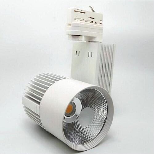 2 Line 3 Line 4 Wires 3 Phase LED Track Light 40W Dimmable COB Rail Light LED Track Spot Light Clothing Store LED Ceiling Lamp