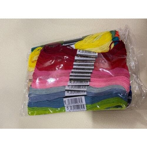 4th cxc 50 Colors Cross stitch thread Embroidery Thread Floss Sewing Skeins Craft DIY Bracelet braided