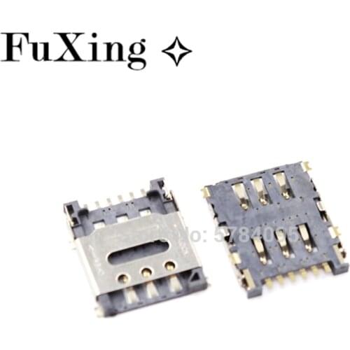 5PCS nano Micro SIM Flip Bar 6PIN Card Socket Connector Patch Type Slot Tray Holder Adapter Motherboard SIM-6PIN FFC FPC Repair
