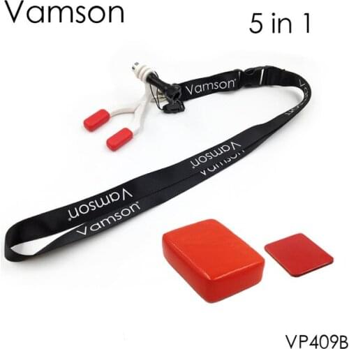 Vamson Accessories for Gopro Hero 6 5 4 3+ Surf Braces Mouth Mount connector Surfing for Go pro for SJCAM for Xiaomi YI VP409B
