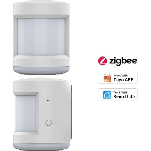 Wireless Tuya ZigBee Mini Smart Sensor PIR Motion Human Body Detector Movement Home Anti-theft Tuya Smartlife APP Alarm Push
