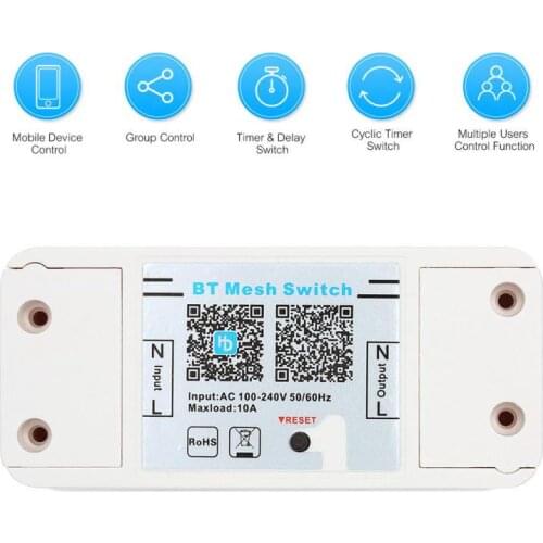 Bluetooth Mesh Smart Switch BT Mesh Switch Smart Electronics Remote Control Switch Relay APP Voice Control For Alexa