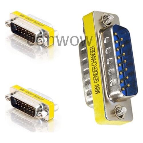 DB15PIN Male to Male Connector DB15 Two Rows for Pin Adapter DB15 Two Row Adapter