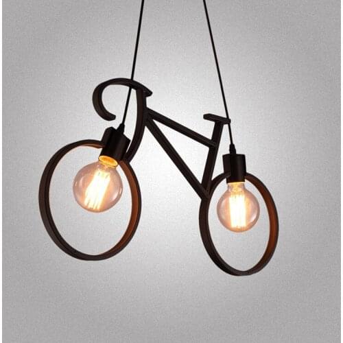 Children toy modern creative bike pendant lights restaurant art pendant lamps bedroom Personality fashion features lamps ZA ET3