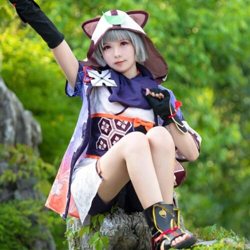 Game Genshin Impact Sayu Cosplay Costume Sayu Cosplay Cute Outfit Genshin Impact Costume Women Halloween Lovely Tail