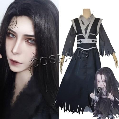 Wen Ning Cosplay Anime Grandmaster of Demonic Cultivation Cosplay Costume Men Wen Ning Costume Mo Dao Zu Shi Costumes wig Shoes