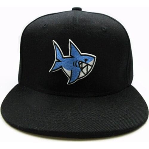 LDSLYJR Cartoon shark embroidery cotton Baseball Cap hip-hop cap Adjustable Snapback Hats for men and women 105
