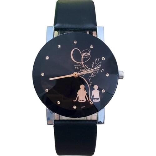 2021 Fashion Trend Couple Watches Minimalist Classic Simple Vintage Quartz Watch Student Couple Stylish Spire Glass Belt