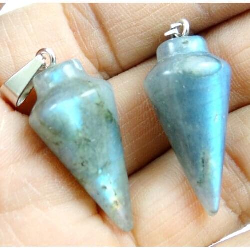 Natural Stone Quartz Crystal Turquoises tiger eye labradorite Opal Pendant for diy Jewelry Necklaces Accessories 12pcs