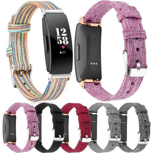 Essidi 2021 Nylon Band For Fitbit Inspire Smart Bracelet Weave Strap Replacement For Fitbit Inspire HR Canvas Wrist Loop