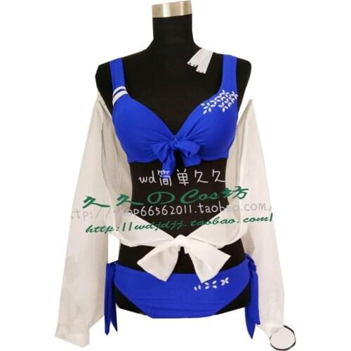 2020 New Anime Sword Art Online Alicization SAO Alice Synthesis Thirty Cosplay Costume Blue Dress with White Skirt