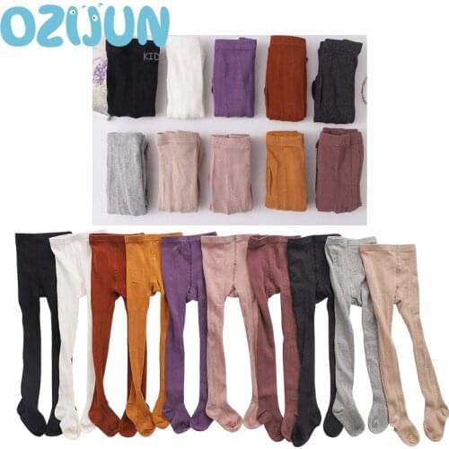 2020 New Arrivals Autumn Winter Baby Girls Tights thick toddlers girls knit cotton pantyhose ribbed soft knit children tights