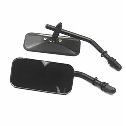 Pair Motorbike Rear View Mirrors For Harley Cross Bones Dyna Electra Glide 8mm Screw Motorcycle Rearview Mirrors
