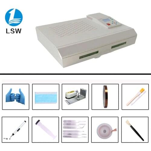 PUHUI T-962C Infrared IC Heater Soldering Station T962C Reflow Oven BGA SMD SMT Rework Station T 962C Reflow Wave Oven