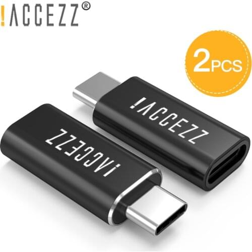 !ACCEZZ OTG Adapter Type-C Adapte Male To For iPhone Cable Female Data Charging For Huawei P20 P30 Samsung S9 S10 Mi 9 Converter