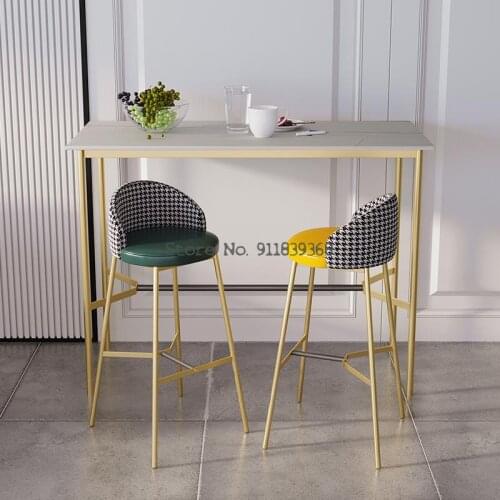 North Europe Bar Chair Leisure Coffee Shop Milk Tea Shop High Chair Household High Stool Front Desk Back Stool Bar Chair